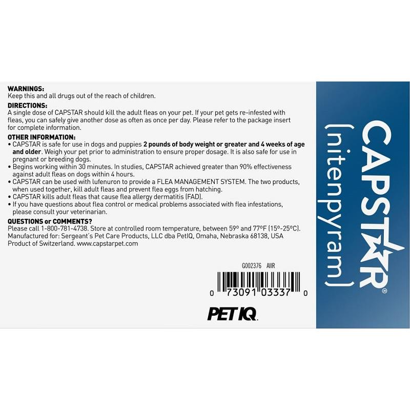 Capstar for sales dogs tractor supply