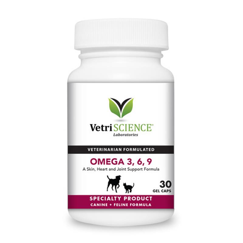 VetriScience Omega 3 6 9 for Dogs and Cats Gel Caps