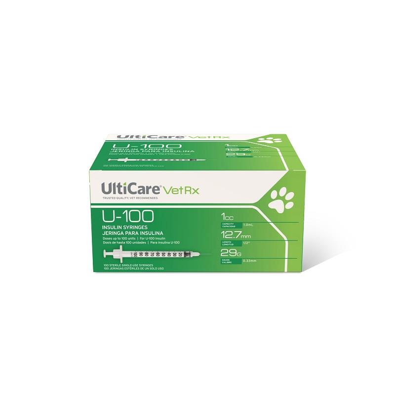  UltiCare Insulin Syringes 1/2 mL - 31G x 8mm 100 Count Box :  Health & Household