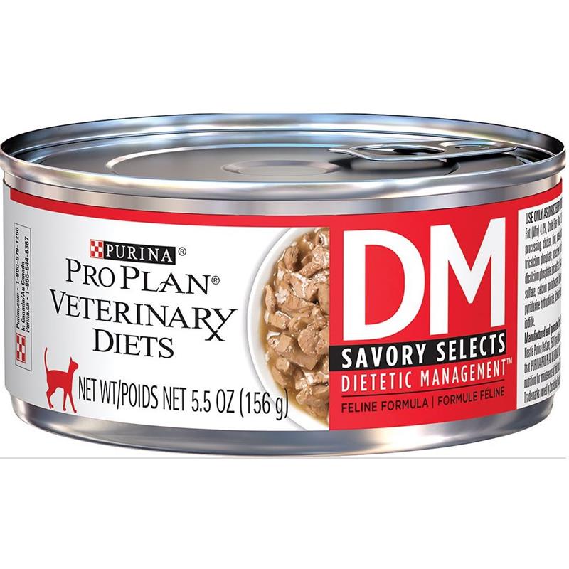 Purina Pro Plan Veterinary Diets DM Dietetic Management Formula Adult Cat  Food