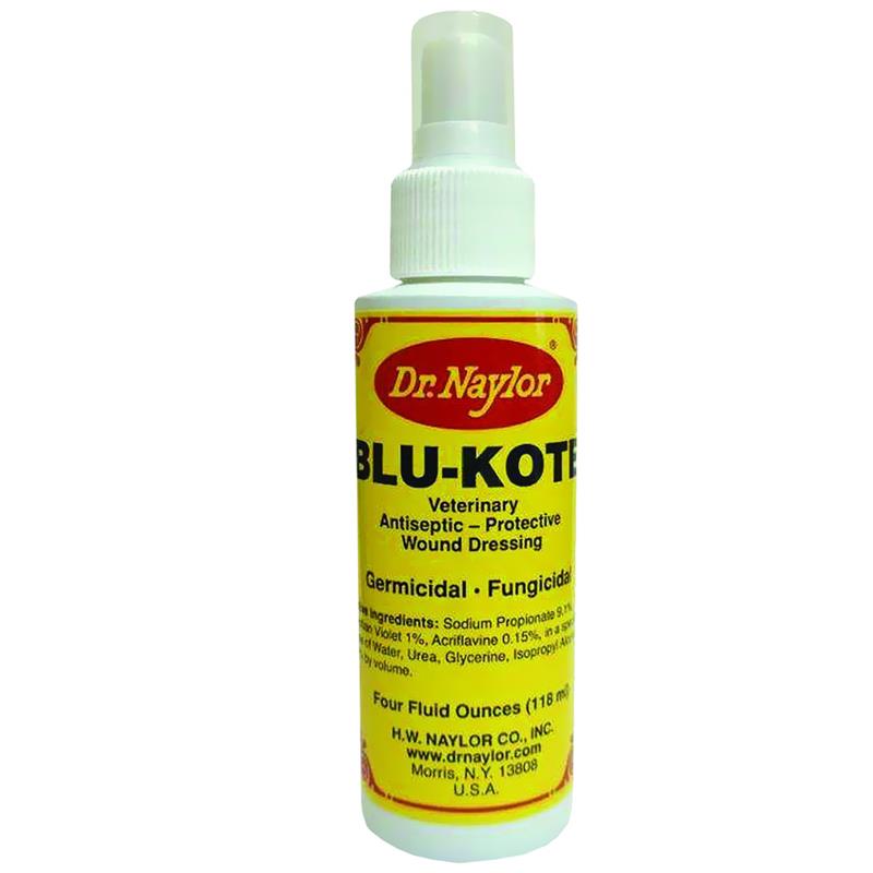 Dr. Naylor Veterinary Blu-Kote Wound Dressing Spray l Fast-Drying  Antiseptic, Protective Wound Dressing For Horses and Dogs